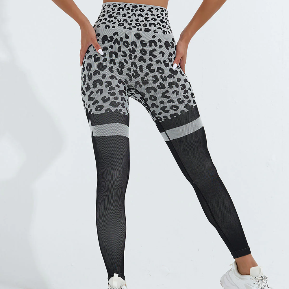 Legging streetwear motif léopard