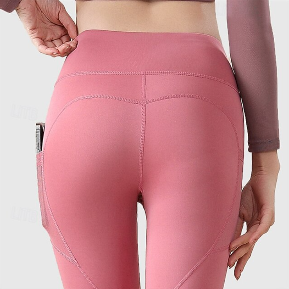 Legging de sport avec poche latérale rose