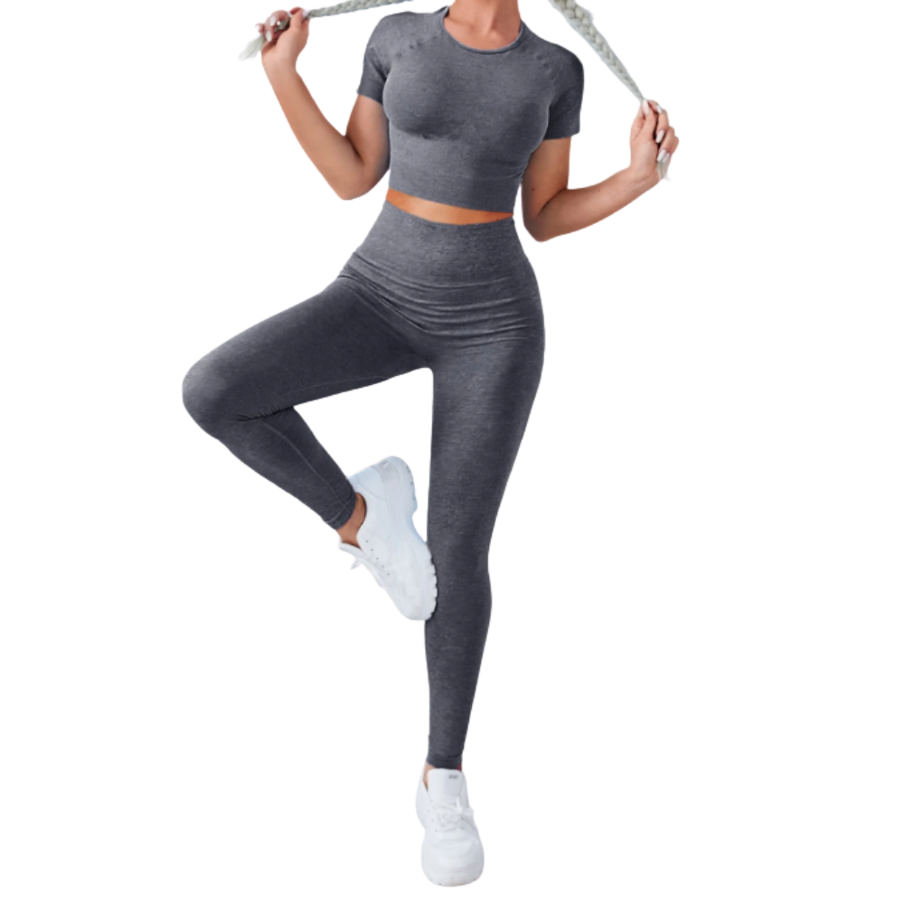 Ensemble de yoga gris